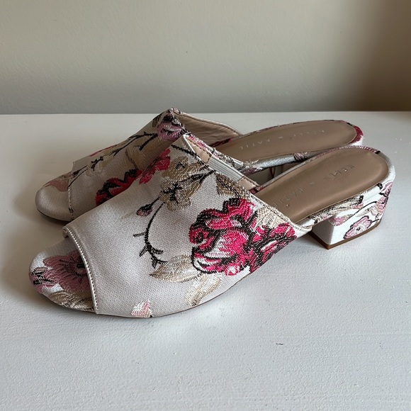 Kelly & Katie Amour Brocade Floral Slip On Mules Size 8 - Picture 4 of 10